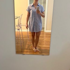 Zara button down shirt-dress